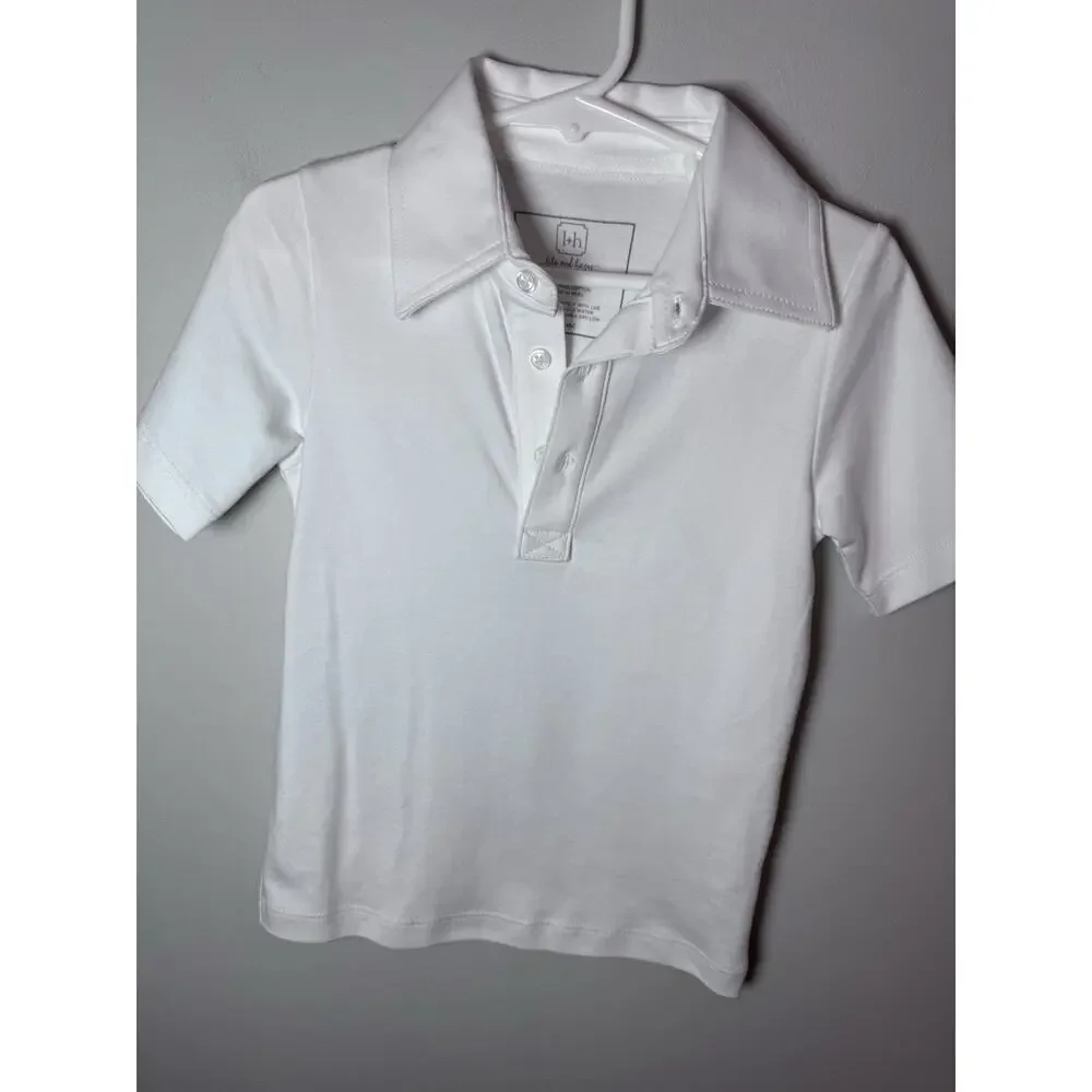 Lila & Hayes White Pima Cotton Polo Baby Boy 18-24 Months NEW